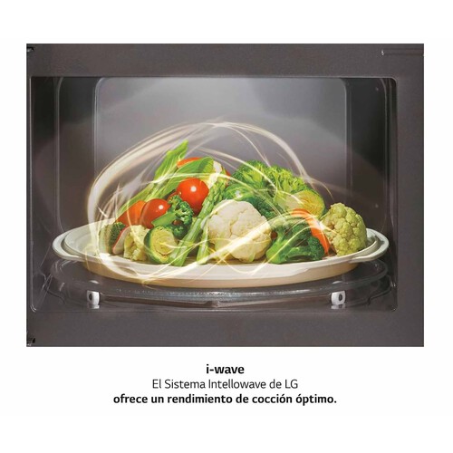 Microondas con grill LG MH6042DW, color blanco, capacidad 20L, Potencia: 700W, Grill: 600W.