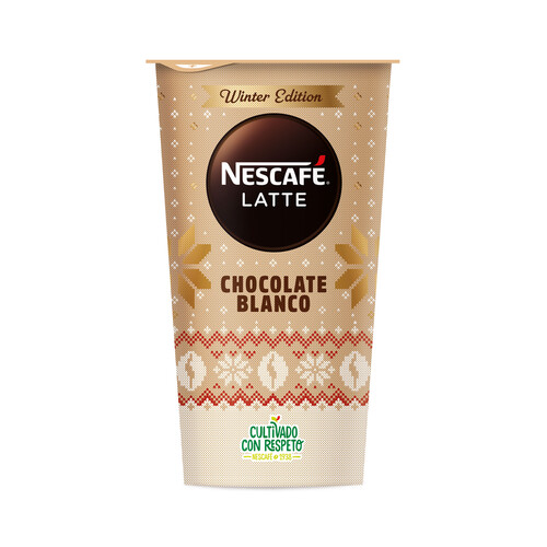 NESCAFÉ Latte winter editión Bebida de café espresso con chocolate blanco 205 ml.