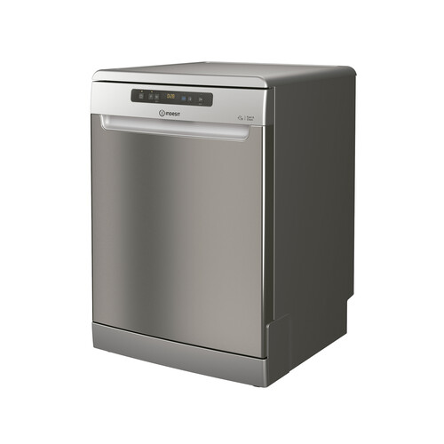 Lavavajillas INDESIT DFO 3T133 AFX capacidad: 14servicios, H: 85cm, A: 60cm, F: 59,m.