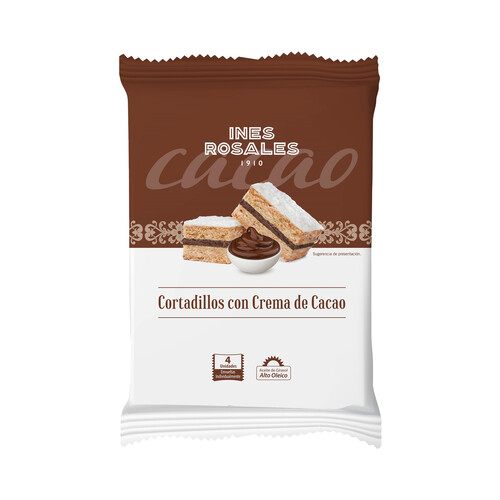 INES ROSALES Cortadillos con crema de cacao 144 g.