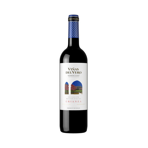 VIÑAS DEL VERO Vino tinto crianza con D.O. Somontano botella de 75 cl.