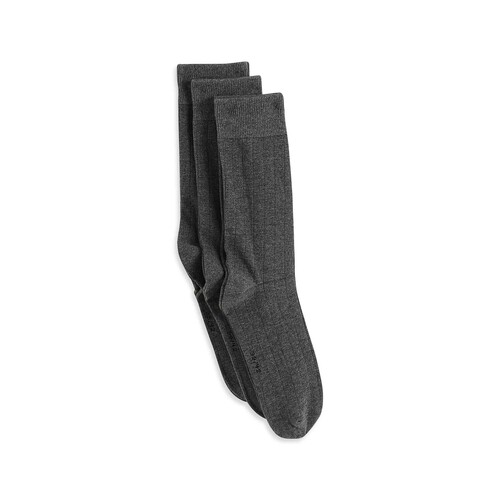 Pack 2 pares calcetines hombre INEXTENSO, talla 43/46.