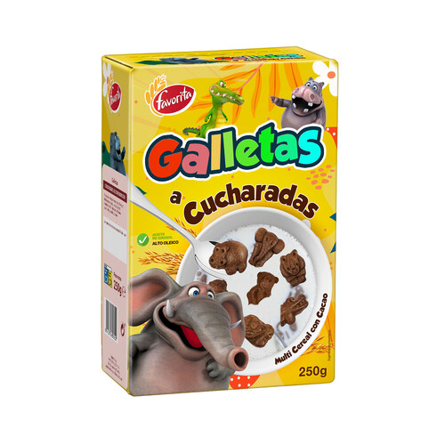 FAVORTIA  Cucharadas Galletas de chocolate 250 g 