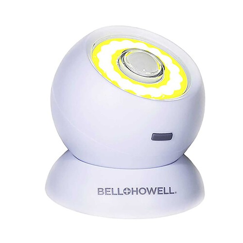 Bola LED portátil con sensor de movimiento y base magnética, BELLOHOWELL.