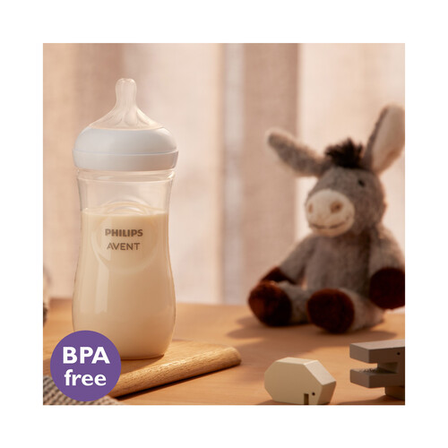 AVENT Natural response de Philips Biberón de 330 ml. con tetina flujo 4, para más de 4 meses,