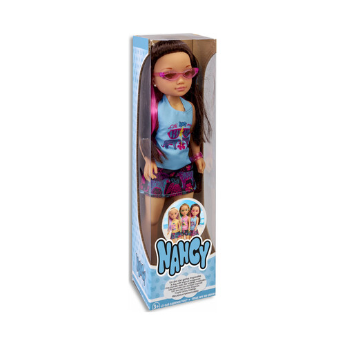 Muñeca Nancy, un día con gafas tropicales, incluye accesorios, NANCY.