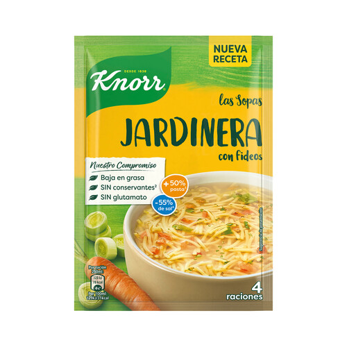 KNORR Sopa Jardinera con fideos 33 g.