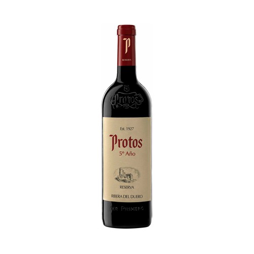 PROTOS Vino tinto reserva con D.O. Ribera del Duero botella 75 cl.