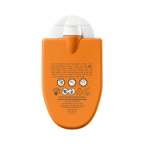 THERMALE AVÉNE Reflexe solaire Protector solar facial y corporal para toda la familia, FPS 50+ (muy alto) 30 ml.
