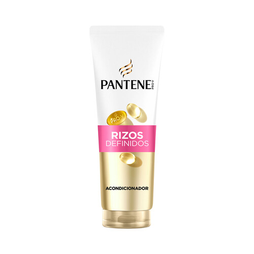 PANTENE Pro-v rizos definidos Acondicionador con provitamina B5, para rizos rebeldes y encrespados 350 ml. 