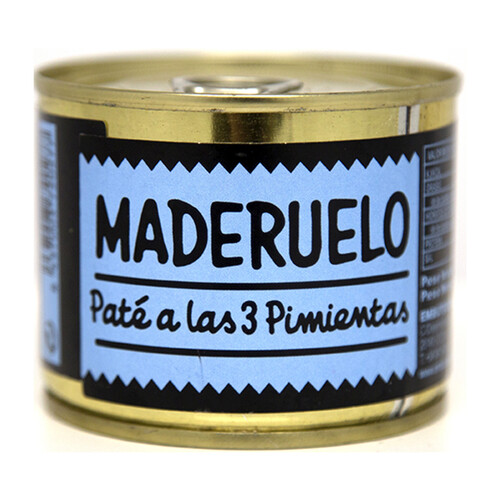 MADERUELO Paté ecológico Tres Pimientas MADERUELO 200 g.