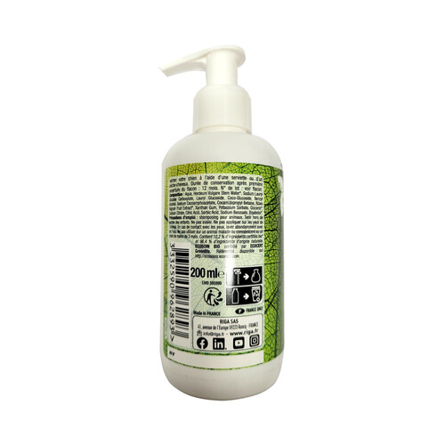 ECOCERT Champú perro acción calmante 220 ml.