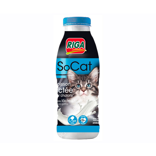 RIGA Leche para gatitos en botella 250 ml.