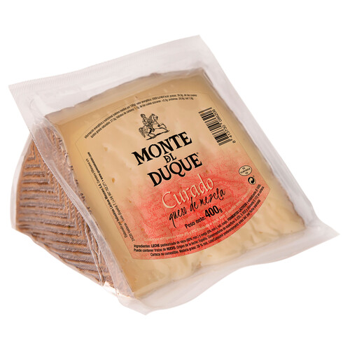 MONTE DUQUE Queso mezclado curado cuña 400 g.