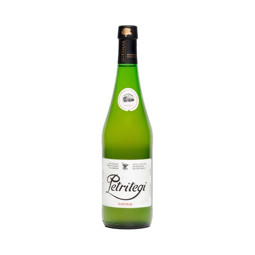 PETRITEGI Sidra natural elaborada en Gipuzcoa botella 75 cl.