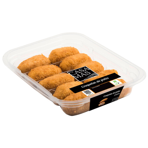 CASA MAS Croquetas de pollo, listas para calentar y comer CASA MAS 280 g.