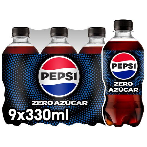 PEPSI MAX Refresco de cola Zero pack 9 uds. x 33 cl