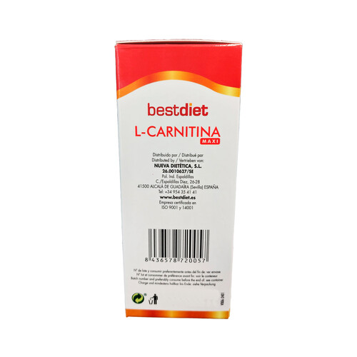 BEST DIET L-carnitina maxi 12 sticks 120 ml.