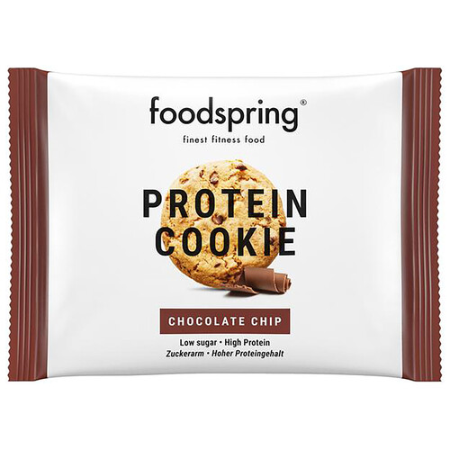 FOODSPRING Cookie con chips de chocolate y alto contenido en proteinas 50 g.