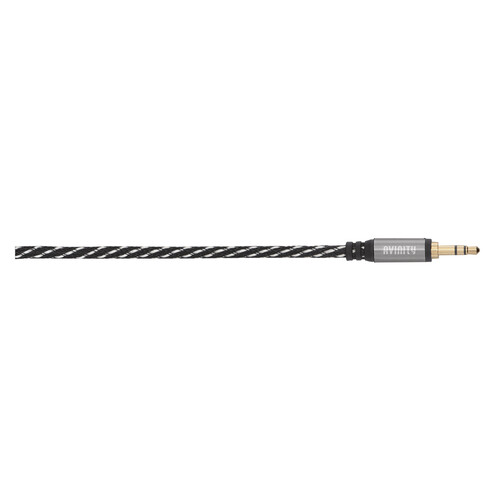 Cable HAMA de Jack 3,5mm macho a Jack 3,5mm macho, 1,5 metros, terminales dorados, color negro.