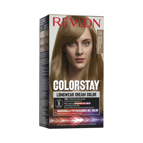 REVLON Coloración permanente tono 7.3 Rubio dorado REVLON Colorstay.