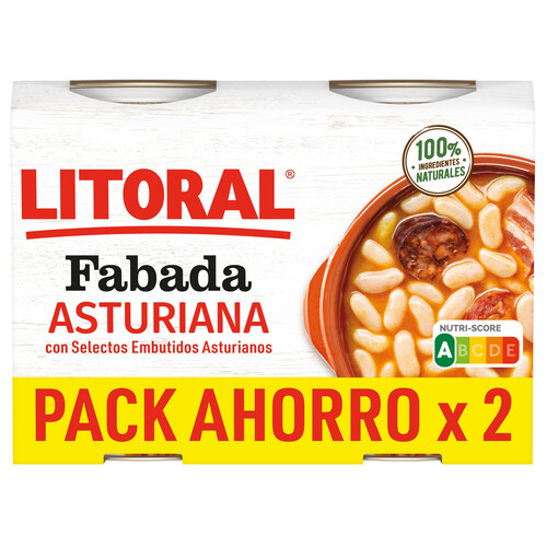 LITORAL Fabada asturiana pack de 2 uds. x 420 g.