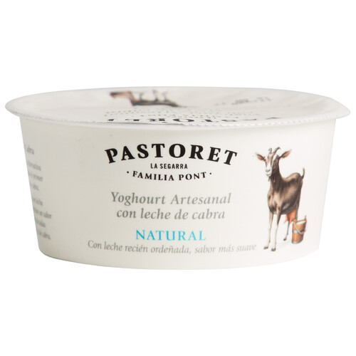 PASTORET Yogur natural artesanal con leche de cabra 125 g.