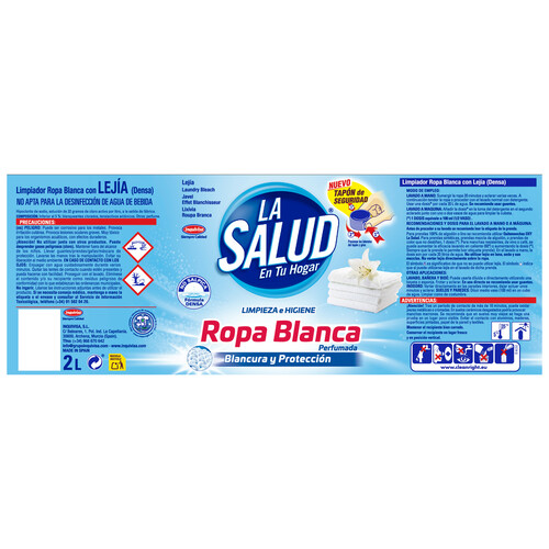 LA SALUD Lejía ropa blanca perfumada LA SALUD 2 l.