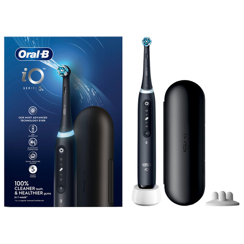 Cepillo de dientes eléctrico ORAL-B iO 5S, tecnología iO, 5 modos, sensor presión.