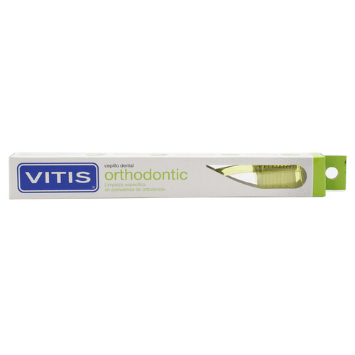 VITIS Cepillo dental con cabezal, especial ortodoncia VITIS.
