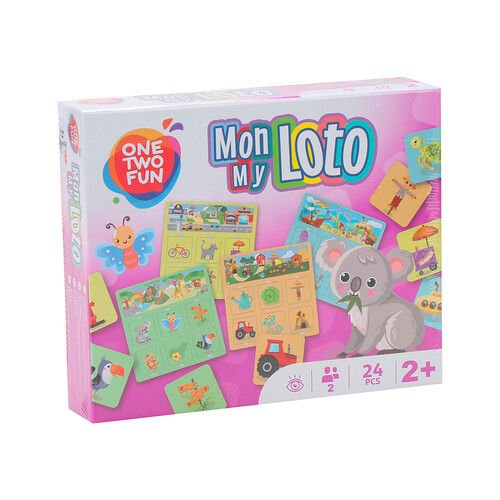 Juego educativo infantil de Loto, +2 años, ONE TWO FUN.