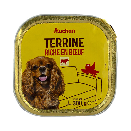 PRODUCTO ALCAMPO Alimento completo para perros adultos, rico en vacuno 300 g.