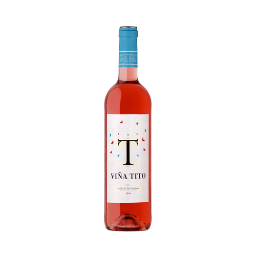 Vino rosado con denominación de origen Campo de Borja VIÑA TITO botella de 75 cl.