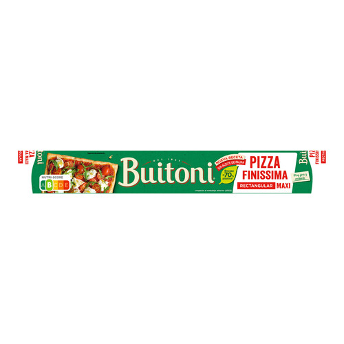 BUITONI Finissima Masa rectagular maxi para pizza 350 g.