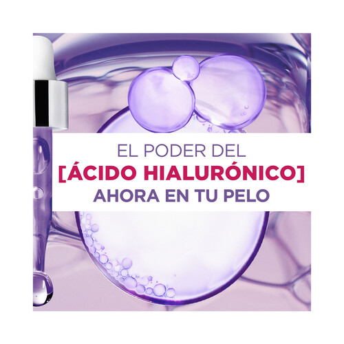 ELVIVE Champú hidratante hasta 72 horas con ácido Hialurónico, para cabello deshidratado ELVIVE Hidra hialurónico 380 ml.