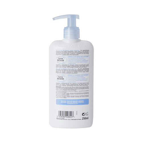 CORINE DE FARME Gel de higiene íntima, especial pieles sensibles CORINE DE FARMA Bio organic 250 ml.