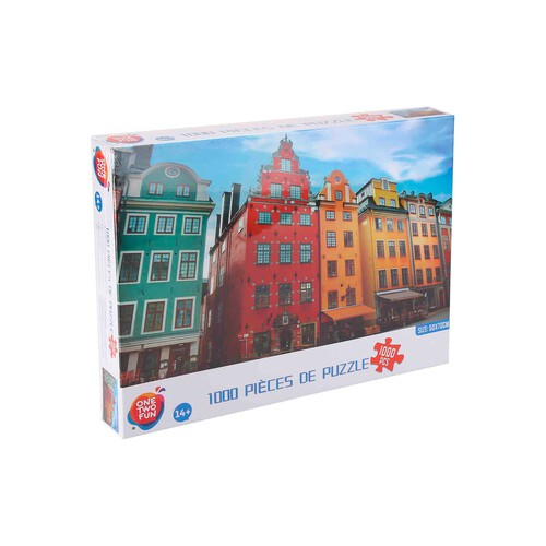 Puzzle Paisajes y Ciudades 1000 Pzs ONE TWO FUN ALCAMPO