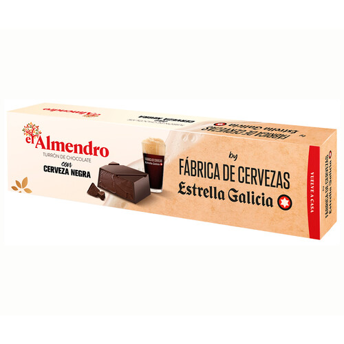 EL ALMENDRO Turrón de chocolate Estrella Galicia 175 g.