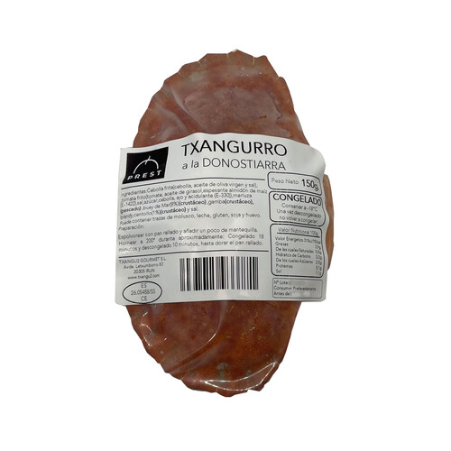 PREST Buey de mar relleno de Txangurro a la Donostiarra 150 g.