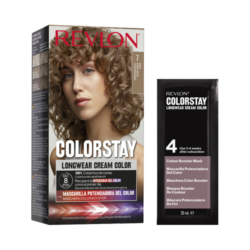 REVLON Coloración permanente tono 7 Rubio REVLON Colorstay.