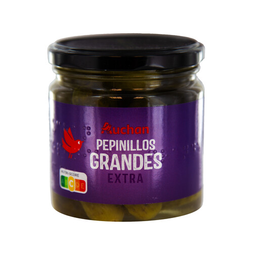 PRODUCTO ALCAMPO Pepinillos grandes en vinagre 50/60 piezas extra frasco de 180 g.