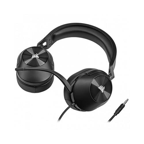 Auriculares gaming tipo diadema con cable y micrófono, CORSAIR HS55 Stereo.