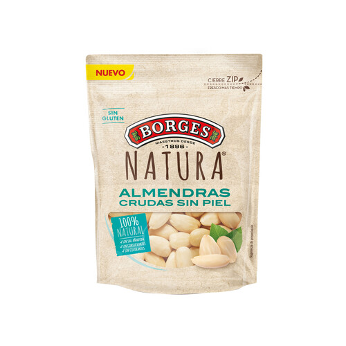 BORGES Almendras crudas sin piel BORGES NATURA 110 g.