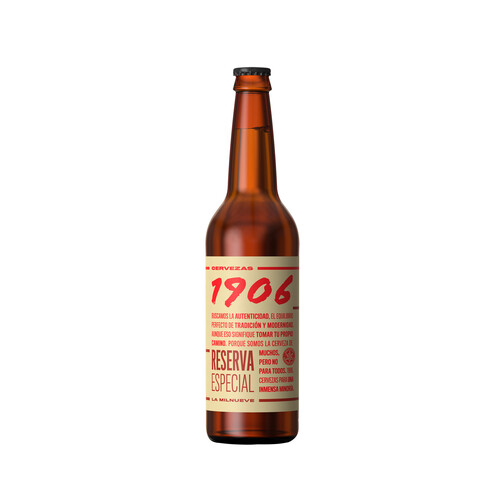 1906 Cerveza reserva especial botella 50 cl.