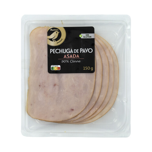 ALCAMPO GOURMET Pechuga de pavo asada sabor ahumado, cortada en lonchas ALCAMPO GOURMET 150 g.