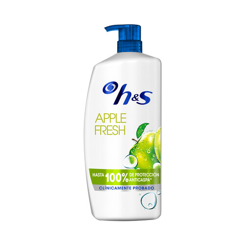 H&S Champú anticaspa de uso diario con micro bioma protect H&S Apple fresh 1 l.