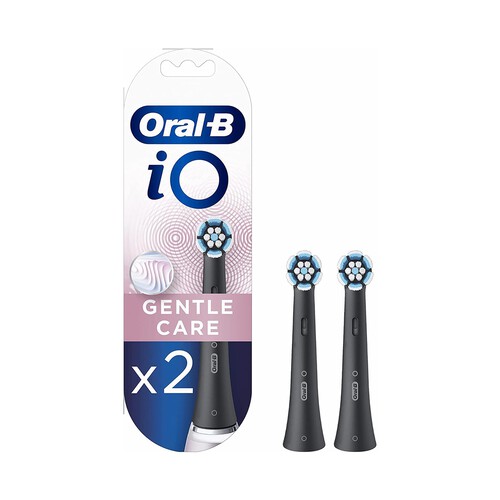 Pack de 2 recambios para cepillo de dientes eléctrico ORAL-B iO Gentle Care.