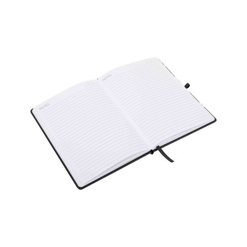 Cuaderno A5 70G 96H Tapa Negra Hojas 1 Raya Papel FSC PRODUCTO ALCAMPO