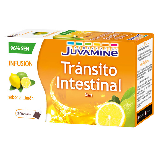 JUVAMINE  Infusión sabor a limón para el tránsito intestinal  20 uds.