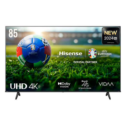 Televisión 215,9 cm (85) HISENSE 85A6N, 4K, VIDAA, 2USB, 3HDMI, Smart TV, HDR10, HLG, HDR10+.